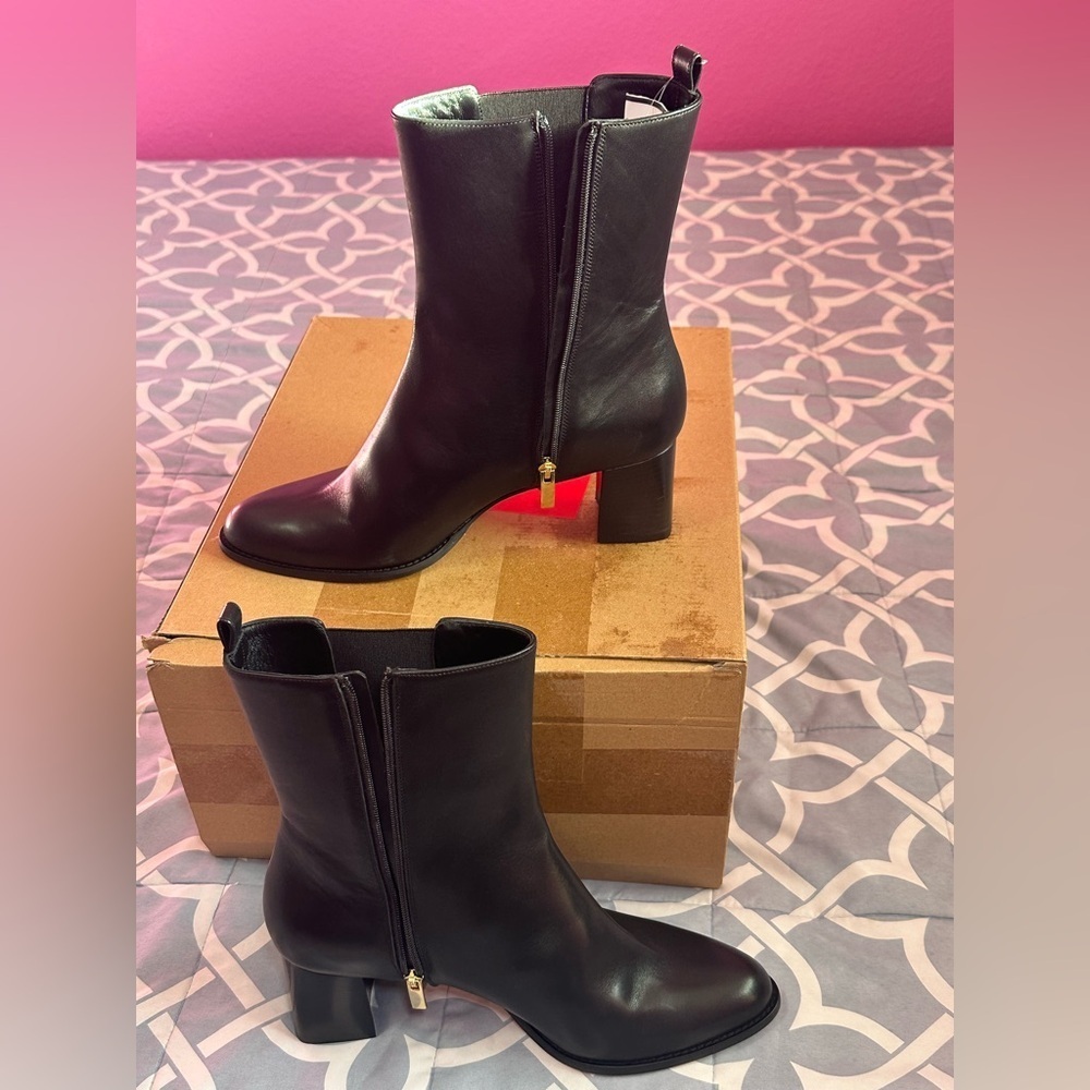 Marion Parke | Mid Ella 60 Boot | Black Leather | Size 41 | NWOB | MSRP $785 - Picture 7 of 9
